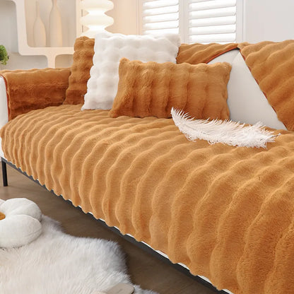 CozyHaven Premium Rabbit Touch Universal Sofa Slipcover