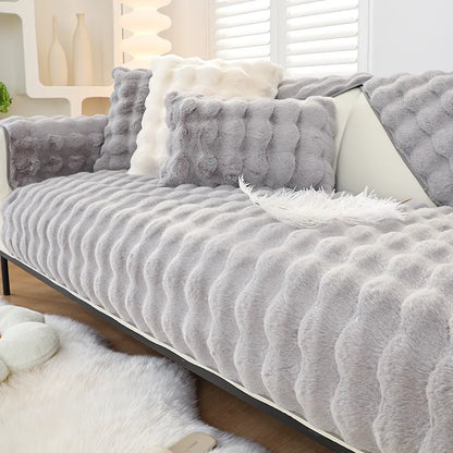 CozyHaven Premium Rabbit Touch Universal Sofa Slipcover